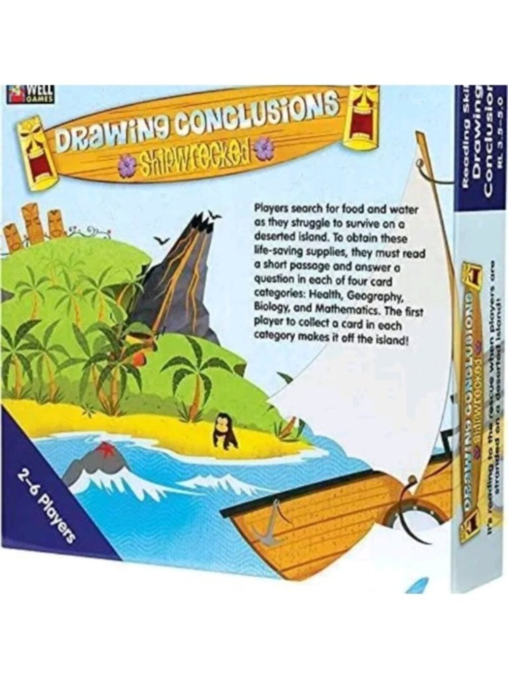 Edupress Drawing Conclusions Game, SHIPWRECKED Blue Level (EP61081)